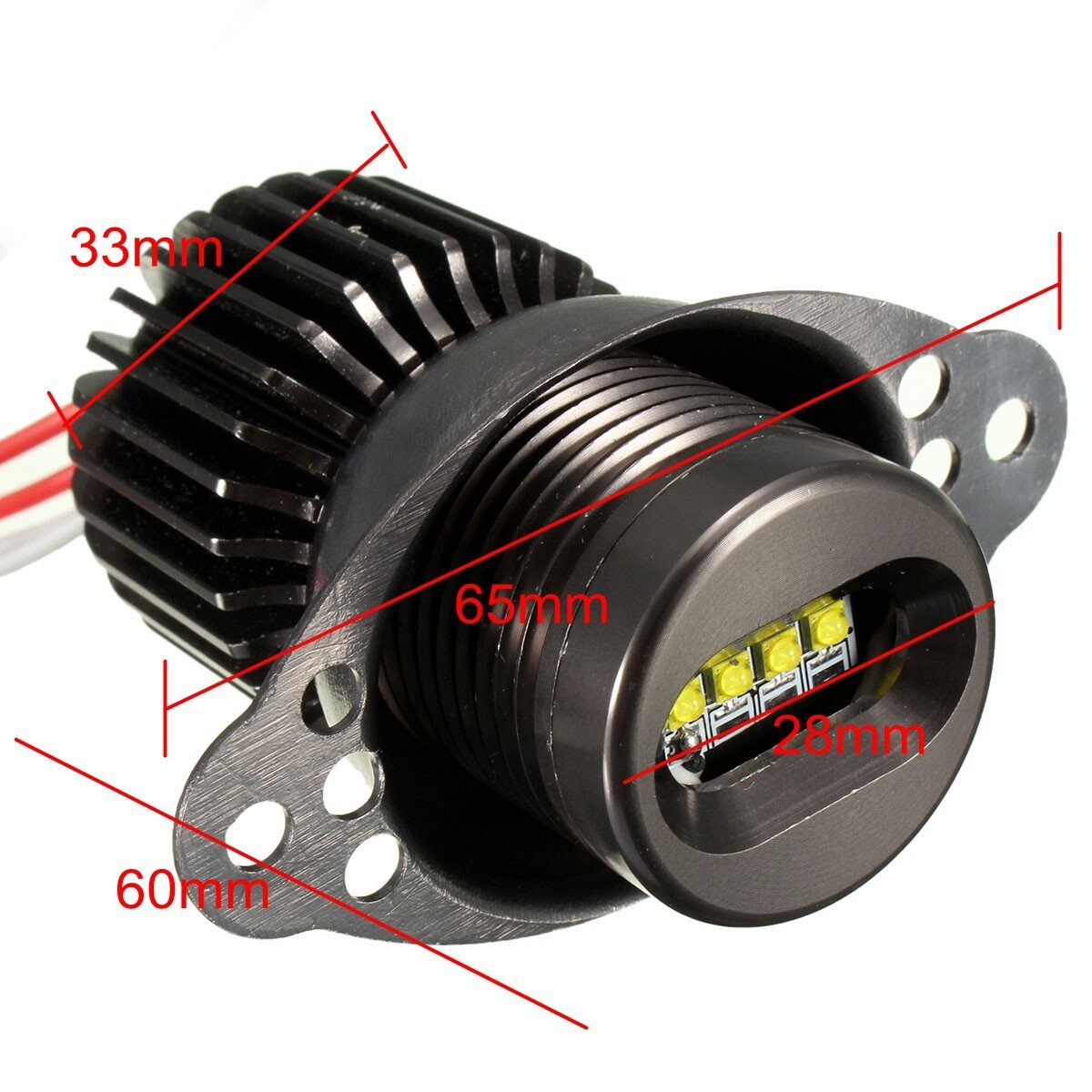 2x 40W LED Angel Eyes Halo Ring Light Bulb For BMW 3 Series E90 E91 LCI No Error, photo 8
