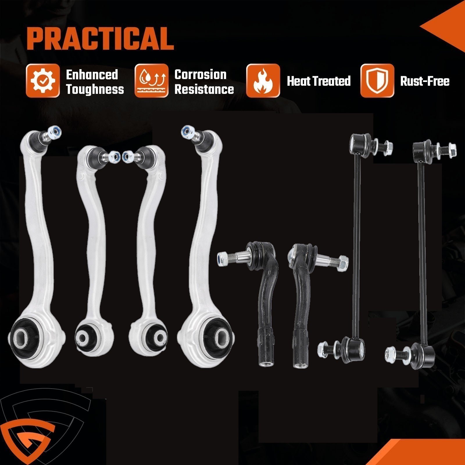 For Mercedes C-Class W204 Front Suspension Control Arm Set, Driver & Passenger, photo 3