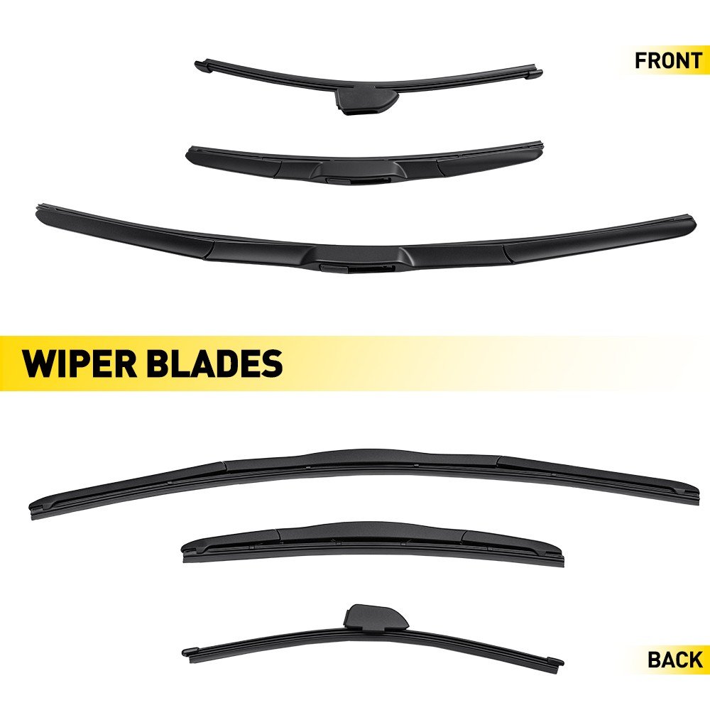 3x Front & Rear Windscreen Wiper Blade Set For Hyundai i30 2012-2017 26" 14" 13", photo 6