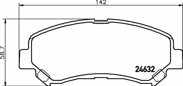 For Nissan - Qashqai 1.5 D J10 2008-2013 8835004ADU0000 Front Brake Pads, photo 2
