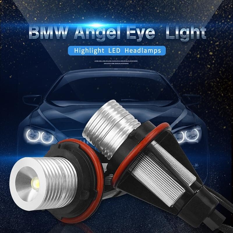 2X Angel Eyes Halo LED Frozen White Light Bulbs For BMW E39 E60 E61 E64 E83 E53, photo 4
