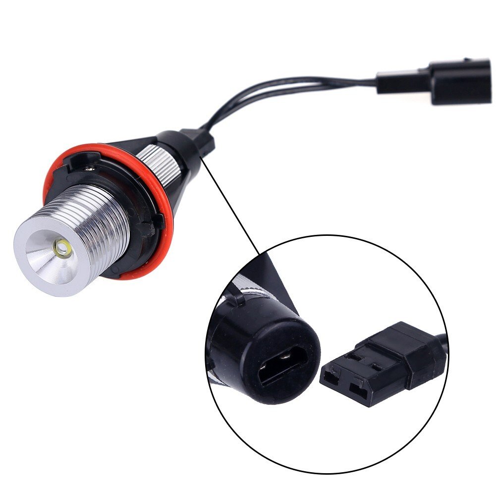 2X Angel Eyes Halo LED Frozen White Light Bulbs For BMW E39 E60 E61 E64 E83 E53, photo 8