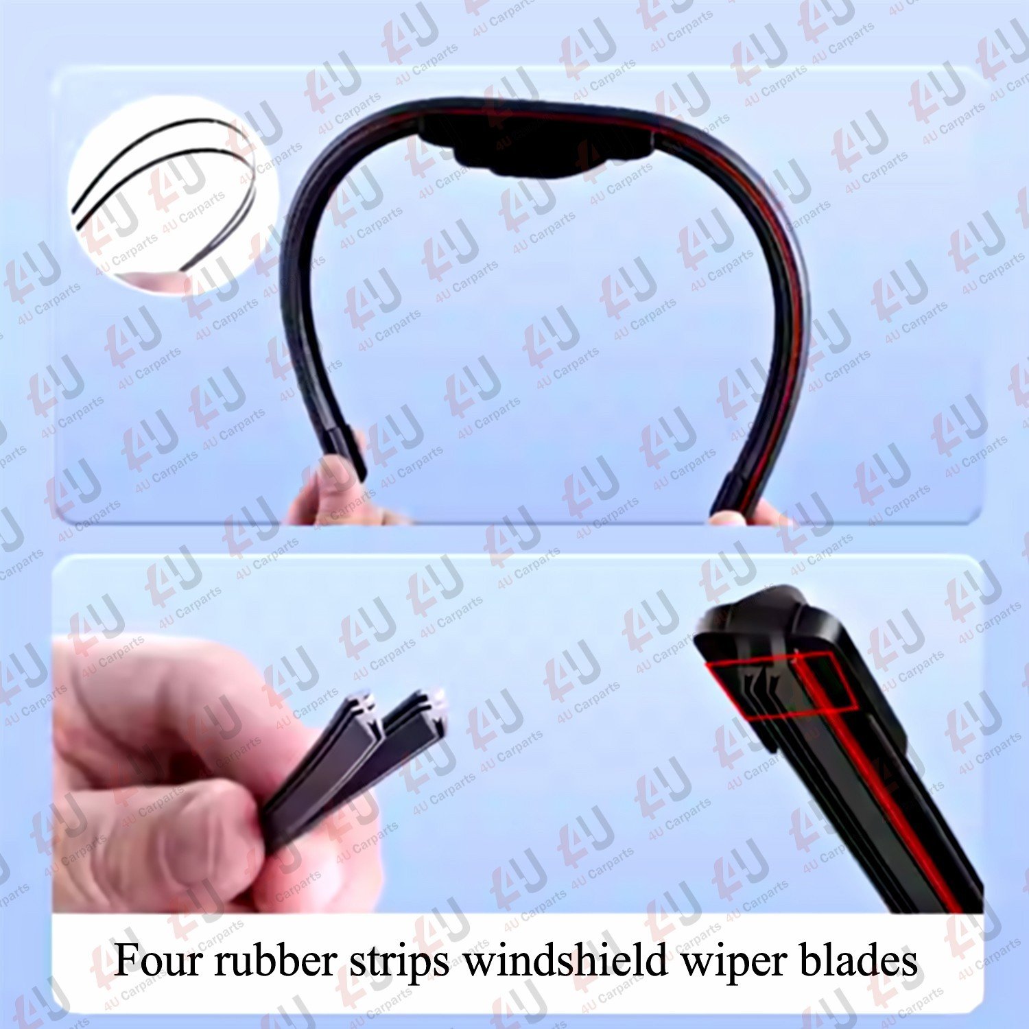 Car Wiper Set, Four Blades for Toyota Corolla 2021 (28" & 14") Front, photo 4