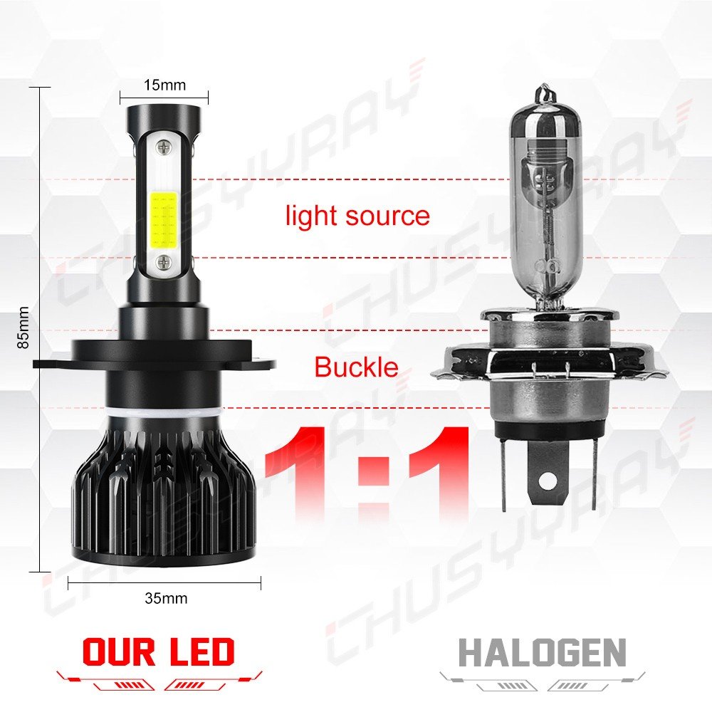 For Ford Fiesta MK5 2002-2008 2x H4 Car LED Headlight Bulbs 6000K High/Dip Beam, photo 7