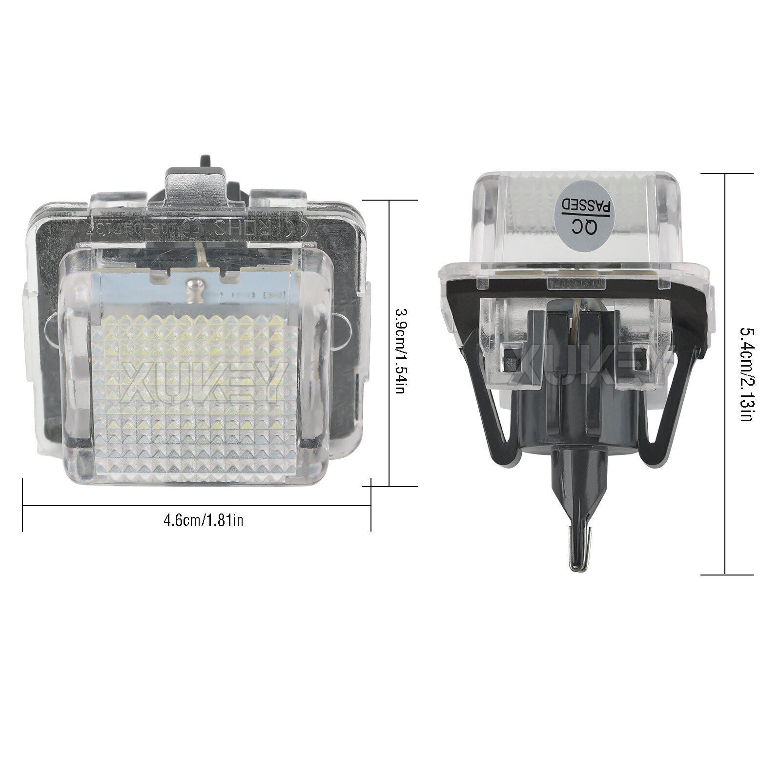 Number Plate Light White 2X For Mercedes Benz CL E S C Class W204 W212 W221 LED, photo 3