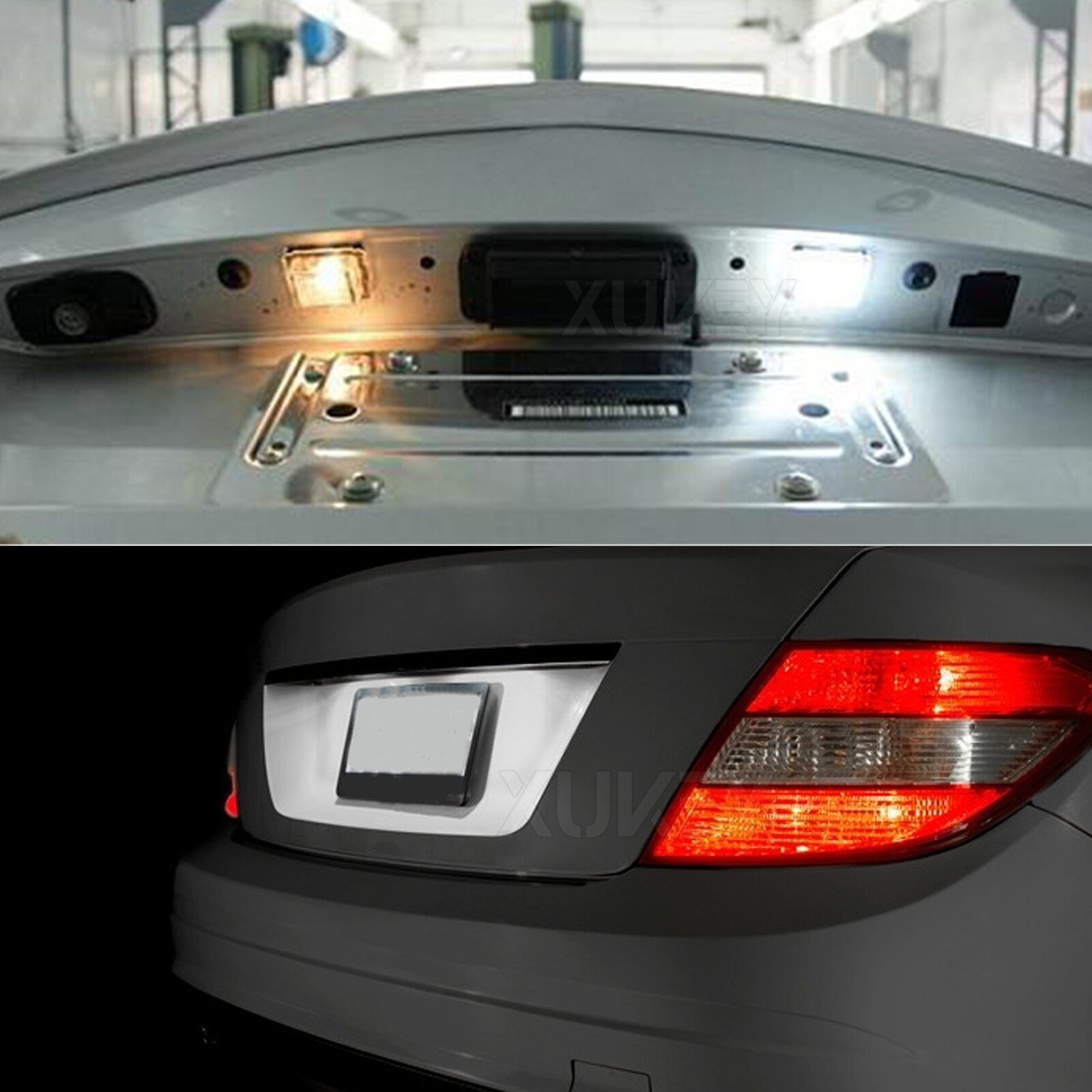 Number Plate Light White 2X For Mercedes Benz CL E S C Class W204 W212 W221 LED, photo 5
