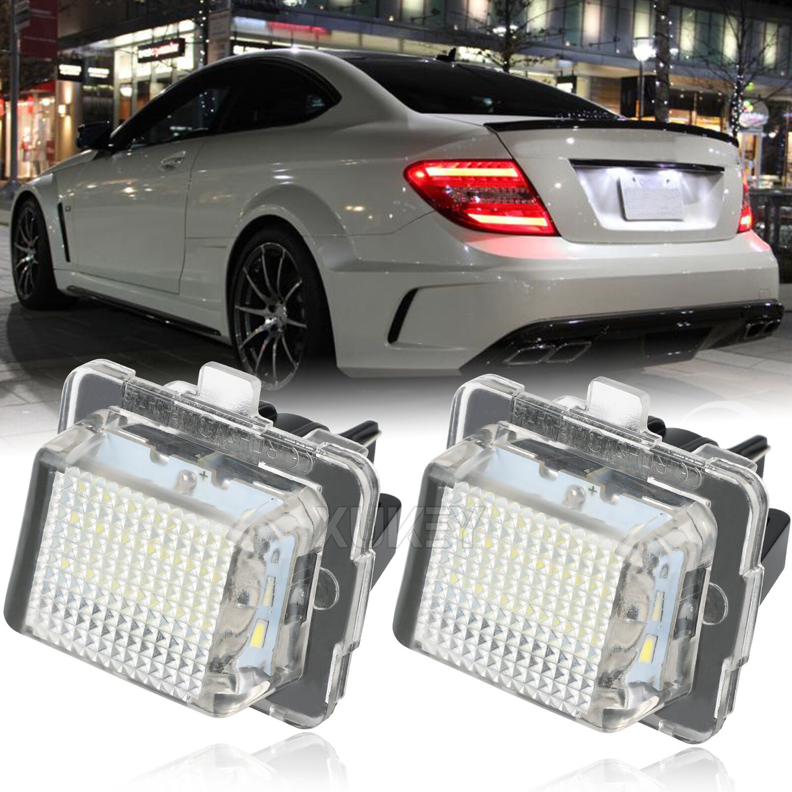Number Plate Light White 2X For Mercedes Benz CL E S C Class W204 W212 W221 LED, photo 6