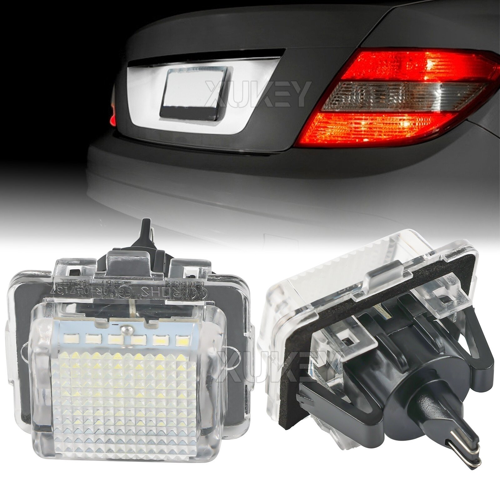 Number Plate Light White 2X For Mercedes Benz CL E S C Class W204 W212 W221 LED, photo 7
