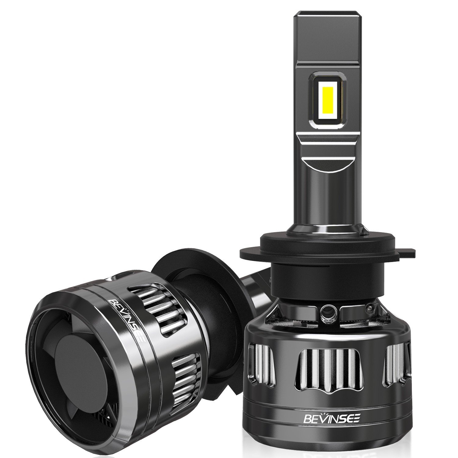 BEVINSEE 2x H7 LED Headlight Bulbs Canbus Error Free 22000LM Bright White Light, photo 9