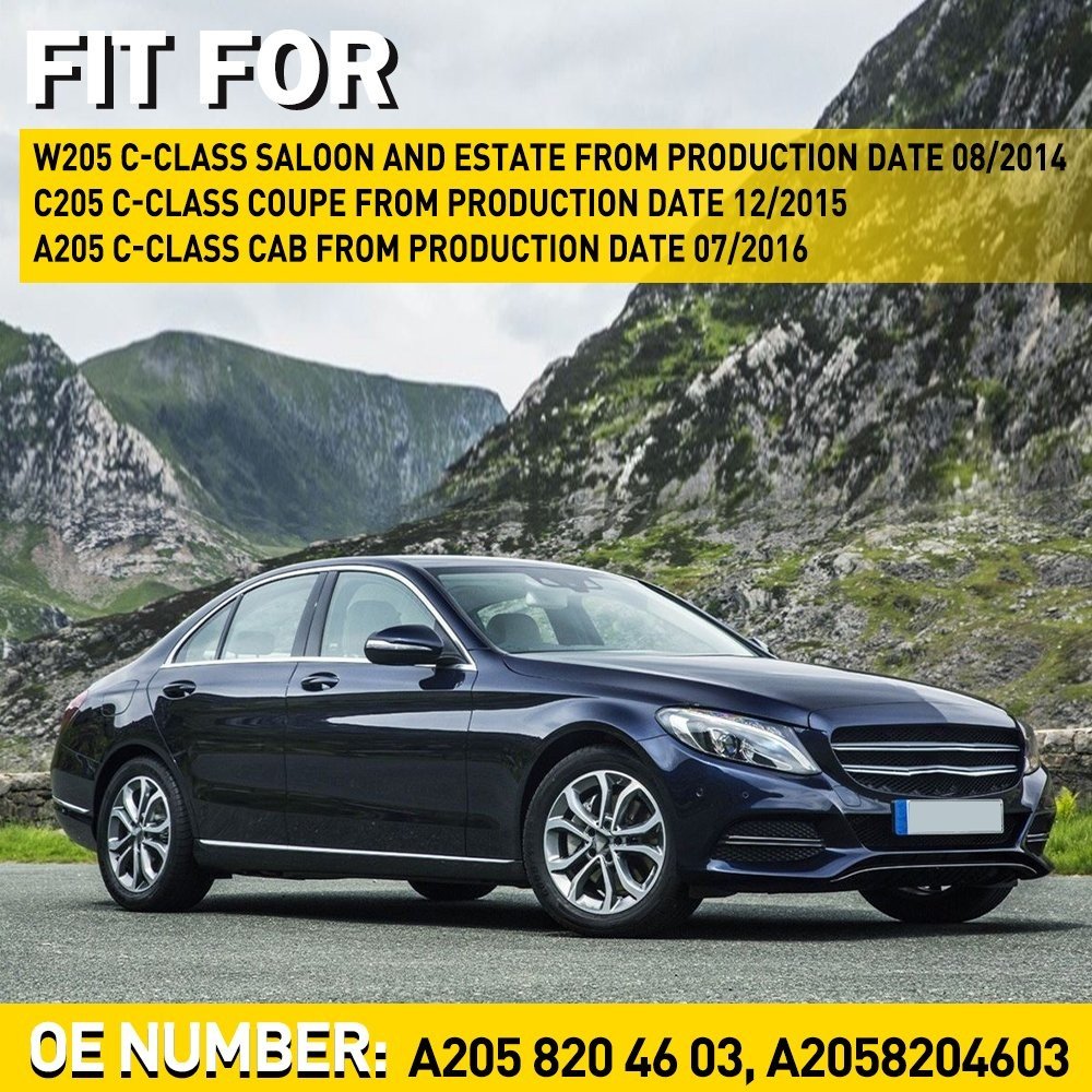 For Mercedes C-Class W205 C200 C220 C300 Front Wiper Blades Set 22" 22" Pair, photo 2