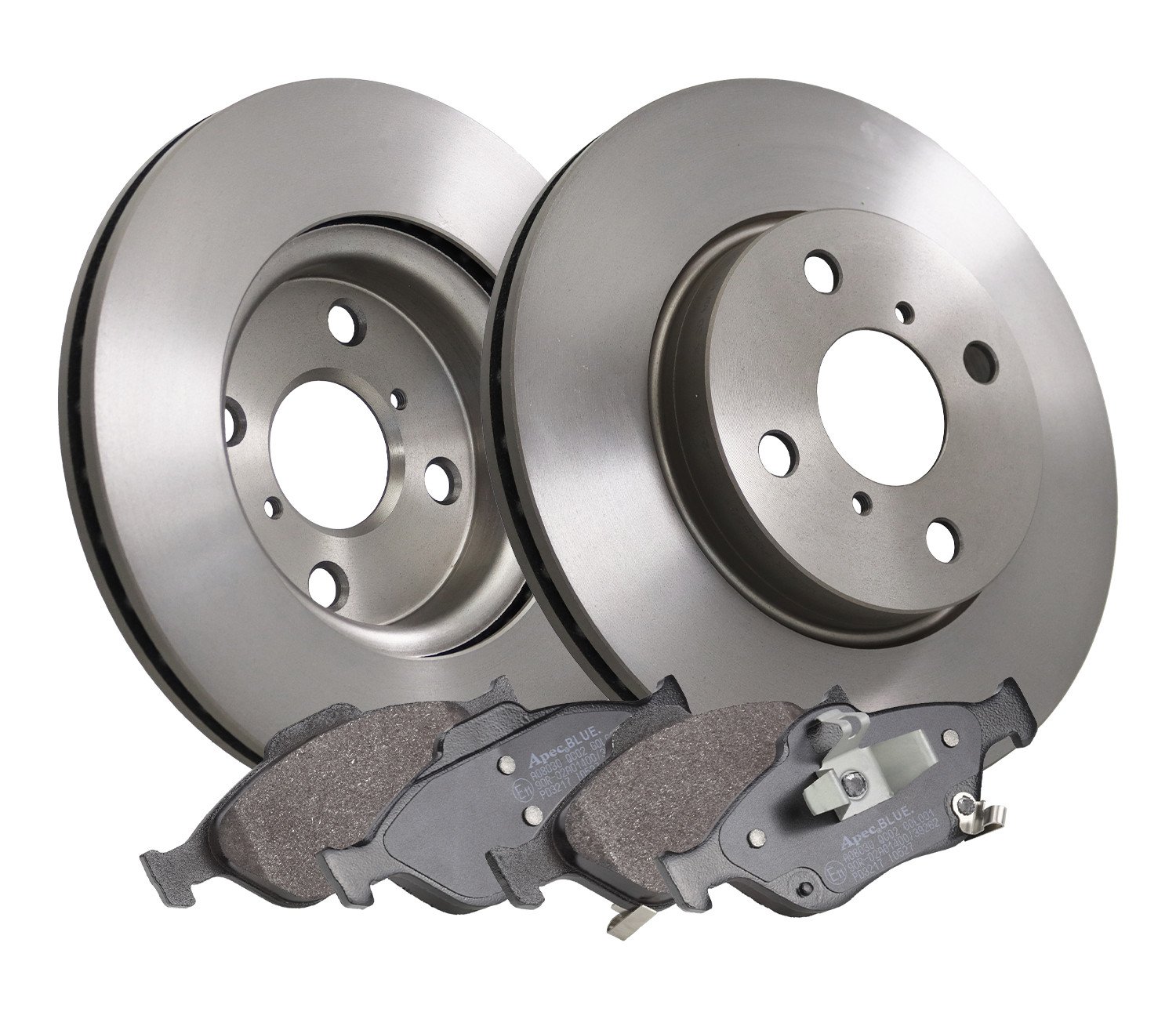 2x Vented Brake Discs and Pads fits TOYOTA YARIS 1.3 Front 05 to 17 258mm Set, photo 2