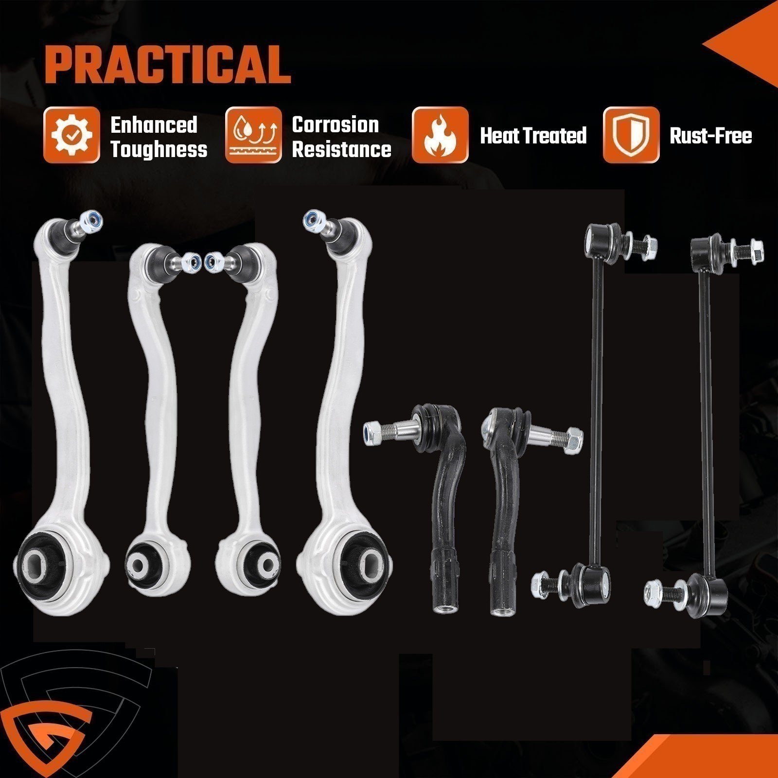 Front Suspension Control Arm Set, Driver & Passenger, for Mercedes C-Class W204, photo 3